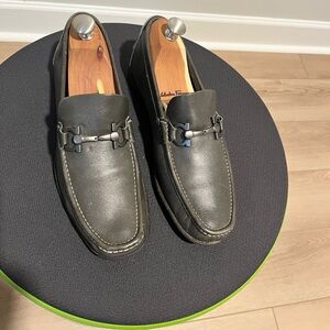 Men's Leather Loafers - Gray